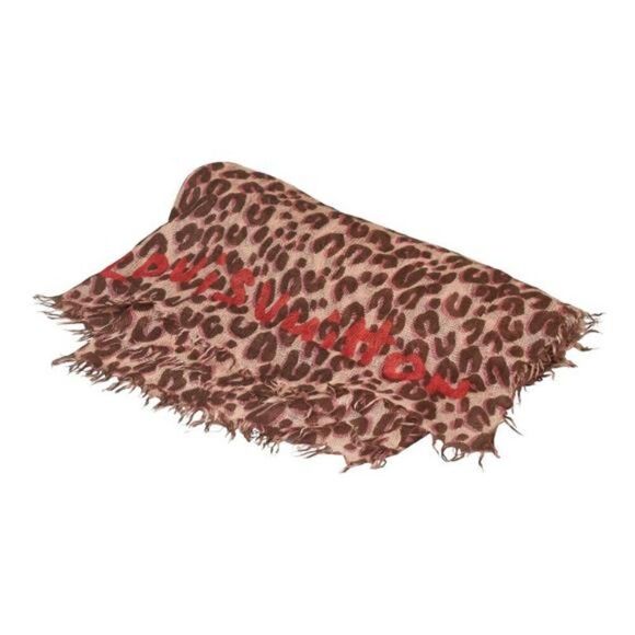 Louis Vuitton x Stephen Sprouse Leopard Graff Silk Scarf - Picture 1 of 12